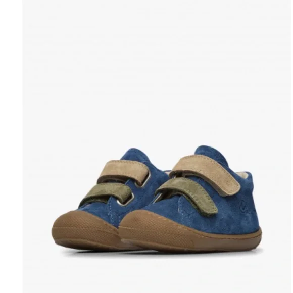 NWT NATURINO CORKEL VL Suede first-steps shoes in Navy - Picture 1 of 13
